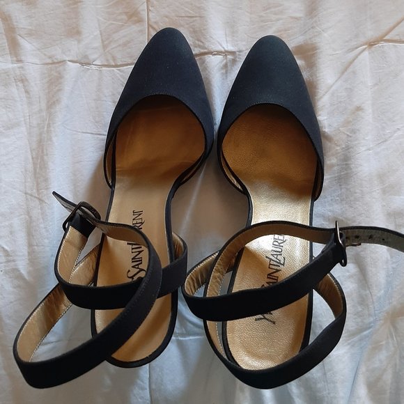 Yves Saint Laurent Wrap Around heels - Picture 1 of 4